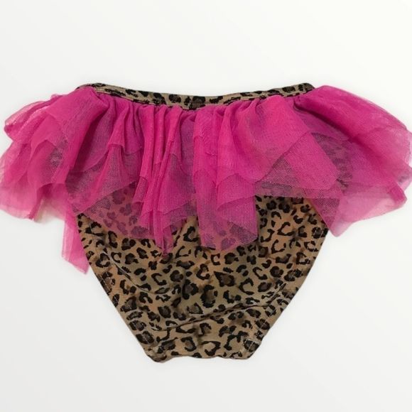 🌺 FLAPDOODLES Animal Print Tutu Swim Bottom - Picture 2 of 3